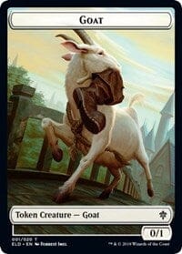 Goat // Food (16) Double-sided Token [Throne of Eldraine Tokens] MTG Single Magic: The Gathering  | Multizone: Comics And Games