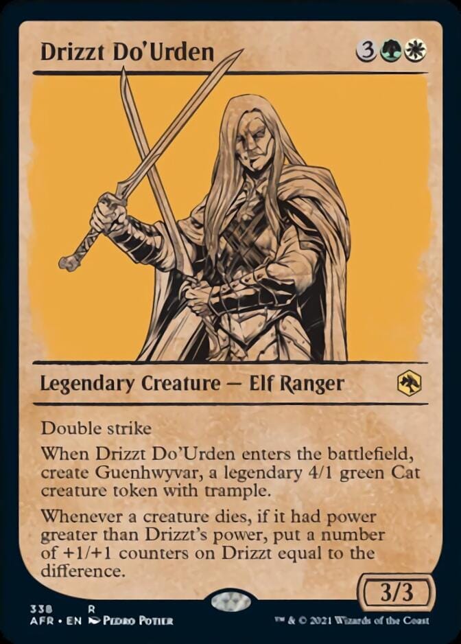 Drizzt Do'Urden (Showcase) [Dungeons & Dragons: Adventures in the Forgotten Realms] MTG Single Magic: The Gathering  | Multizone: Comics And Games