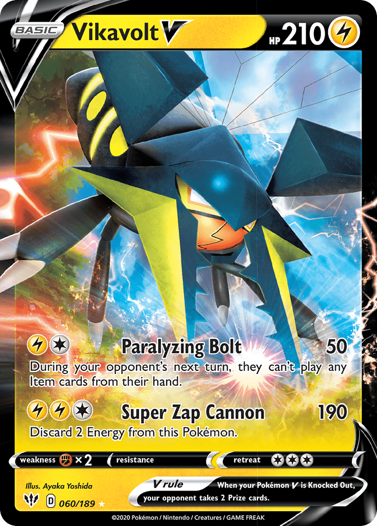 Vikavolt V (060/189) [Sword & Shield: Darkness Ablaze] Pokemon Single Pokémon  | Multizone: Comics And Games