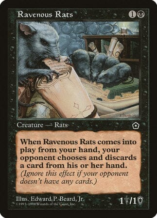 Ravenous Rats [Portal Second Age] MTG Single Magic: The Gathering  | Multizone: Comics And Games