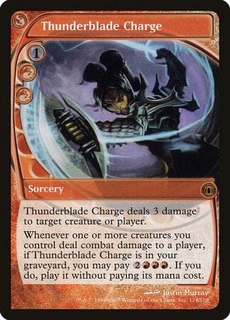 Thunderblade Charge [Future Sight] MTG Single Magic: The Gathering  | Multizone: Comics And Games