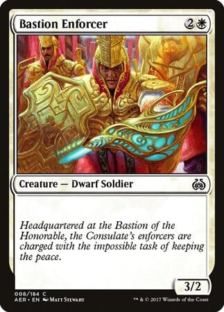 Bastion Enforcer [Aether Revolt] MTG Single Magic: The Gathering  | Multizone: Comics And Games