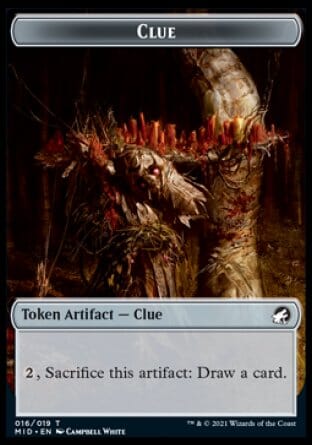 Clue // Elemental Double-sided Token [Innistrad: Midnight Hunt Tokens] MTG Single Magic: The Gathering  | Multizone: Comics And Games