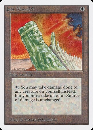Jade Monolith [Unlimited Edition] MTG Single Magic: The Gathering  | Multizone: Comics And Games