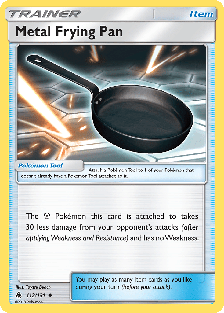 Metal Frying Pan (112/131) [Sun & Moon: Forbidden Light] Pokemon Single Pokémon  | Multizone: Comics And Games