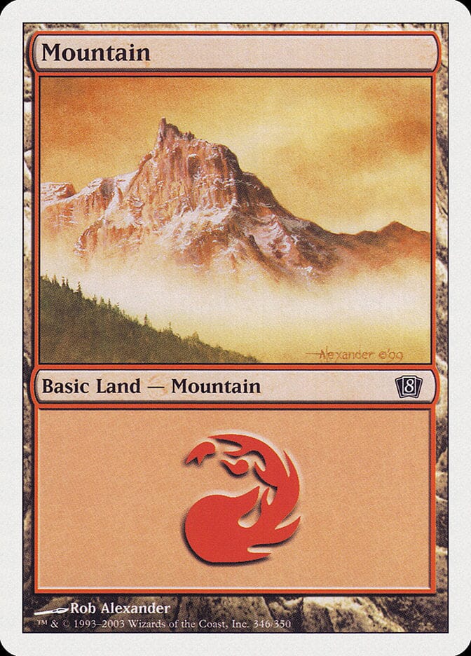 Mountain (346) [Eighth Edition] MTG Single Magic: The Gathering  | Multizone: Comics And Games