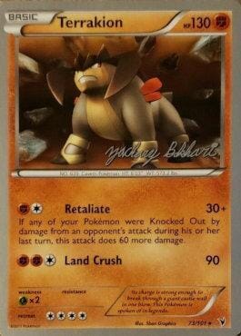 Terrakion (73/101) (CMT - Zachary Bokhari) [World Championships 2012] Pokemon Single Pokémon  | Multizone: Comics And Games