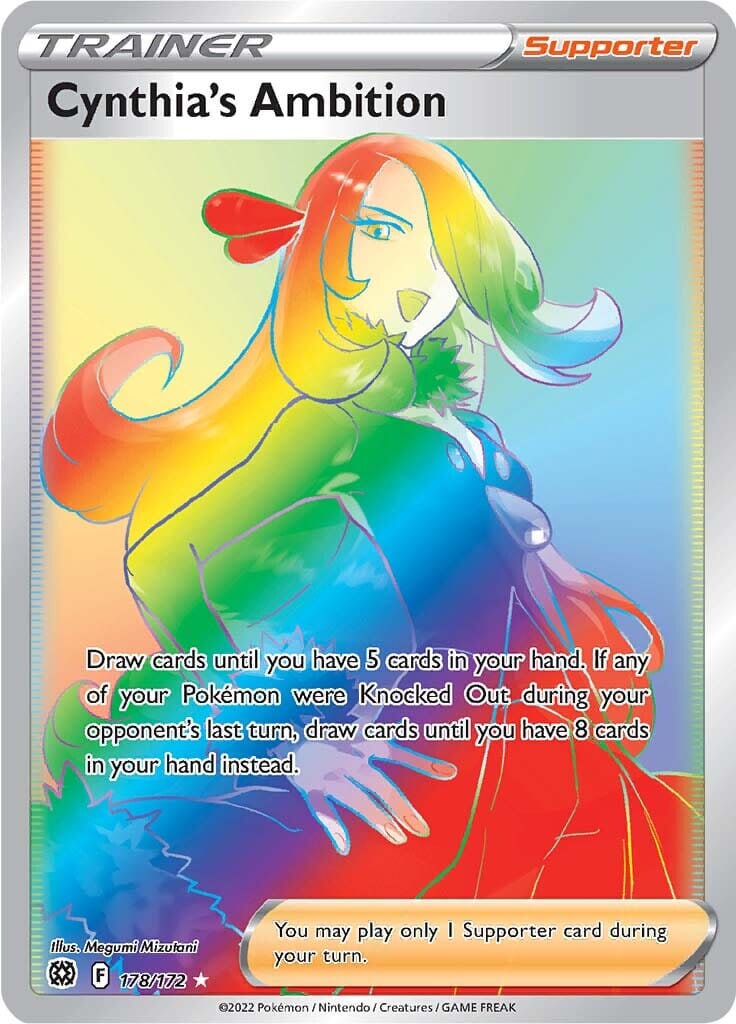 Cynthia's Ambition (178/172) [Sword & Shield: Brilliant Stars] Pokemon Single Pokémon  | Multizone: Comics And Games