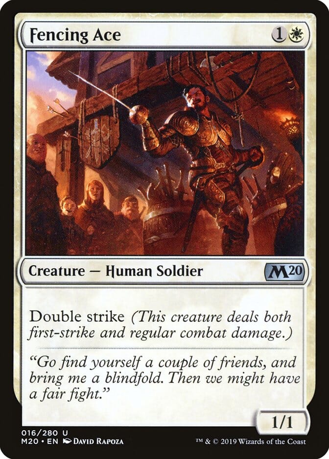 Fencing Ace [Core Set 2020] MTG Single Magic: The Gathering  | Multizone: Comics And Games