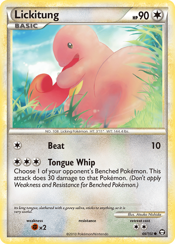 Lickitung (66/102) [HeartGold & SoulSilver: Triumphant] Pokemon Single Pokémon  | Multizone: Comics And Games