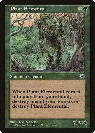 Plant Elemental [Portal] MTG Single Magic: The Gathering  | Multizone: Comics And Games