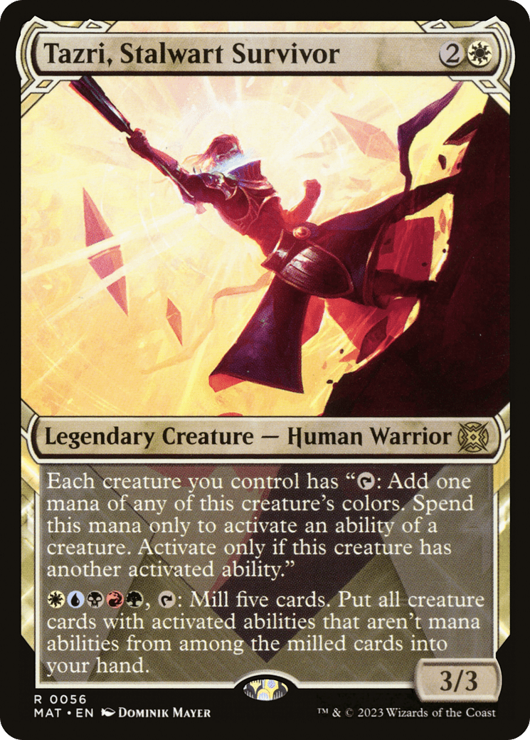 Tazri, Stalwart Survivor (Showcase) [March of the Machine: The Aftermath] MTG Single Magic: The Gathering  | Multizone: Comics And Games