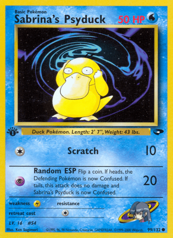 Sabrina's Psyduck (99/132) [Gym Challenge 1st Edition] Pokemon Single Pokémon  | Multizone: Comics And Games
