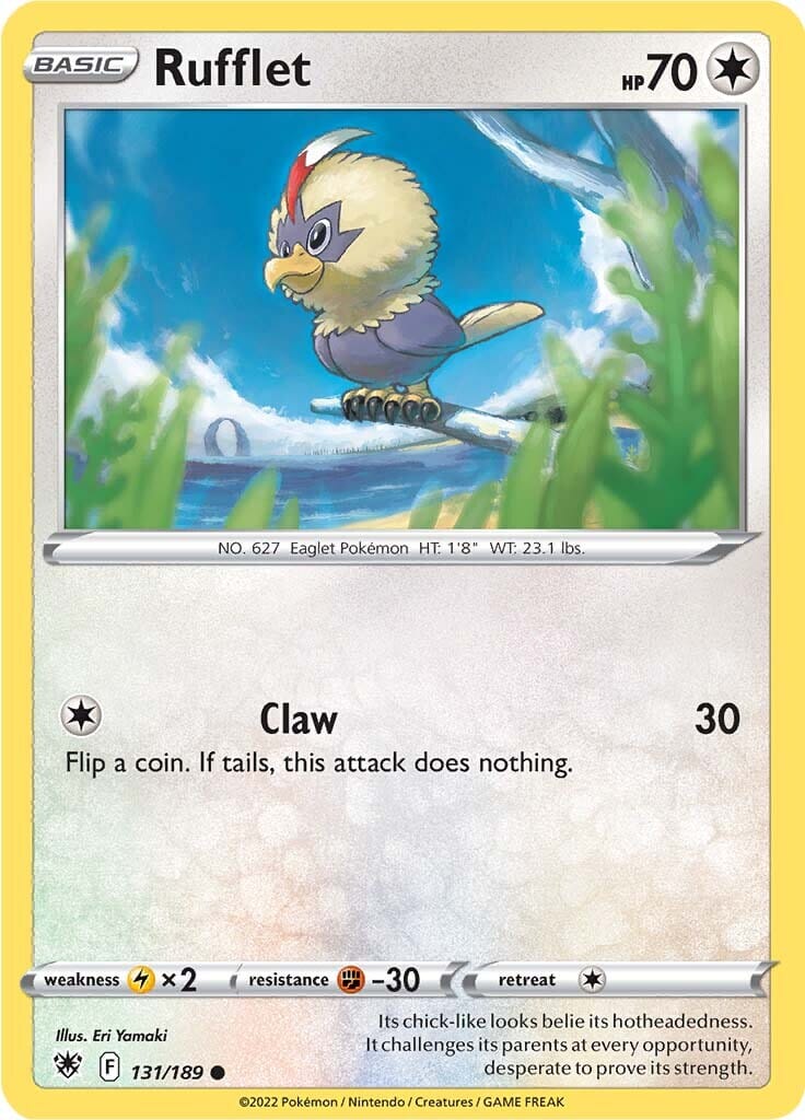 Rufflet (131/189) [Sword & Shield: Astral Radiance] Pokemon Single Pokémon  | Multizone: Comics And Games