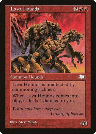 Lava Hounds [Weatherlight] MTG Single Magic: The Gathering  | Multizone: Comics And Games