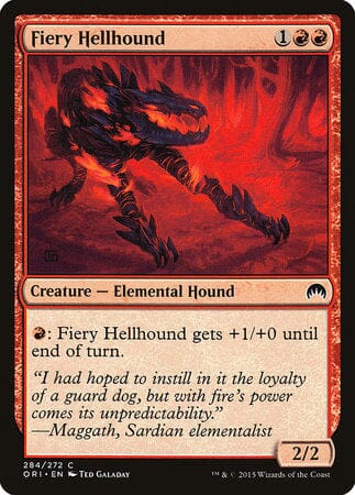 Fiery Hellhound [Magic Origins] MTG Single Magic: The Gathering  | Multizone: Comics And Games