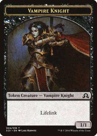 Vampire Knight Token [Shadows over Innistrad Tokens] MTG Single Magic: The Gathering  | Multizone: Comics And Games