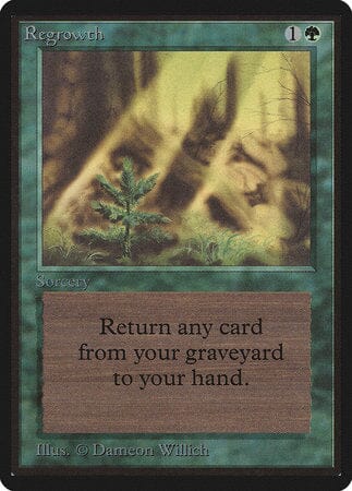 Regrowth [Limited Edition Beta] MTG Single Magic: The Gathering  | Multizone: Comics And Games