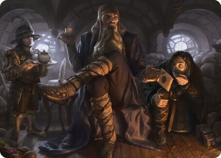 Sharkey, Tyrant of the Shire Art Card [The Lord of the Rings: Tales of Middle-earth Art Series] MTG Single Magic: The Gathering  | Multizone: Comics And Games