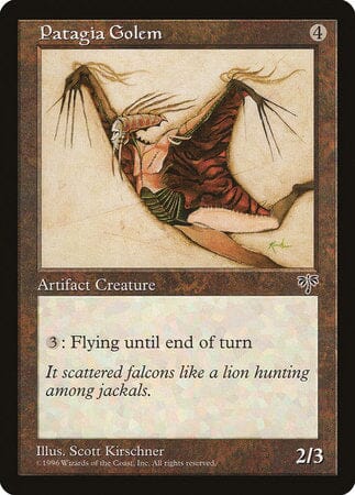 Patagia Golem [Mirage] MTG Single Magic: The Gathering  | Multizone: Comics And Games