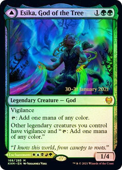 Esika, God of the Tree // The Prismatic Bridge [Kaldheim Prerelease Promos] MTG Single Magic: The Gathering  | Multizone: Comics And Games