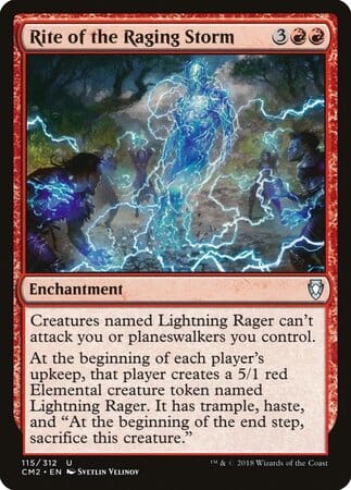 Rite of the Raging Storm [Commander Anthology Volume II] MTG Single Magic: The Gathering  | Multizone: Comics And Games