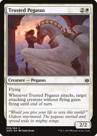 Trusted Pegasus [War of the Spark] MTG Single Magic: The Gathering  | Multizone: Comics And Games