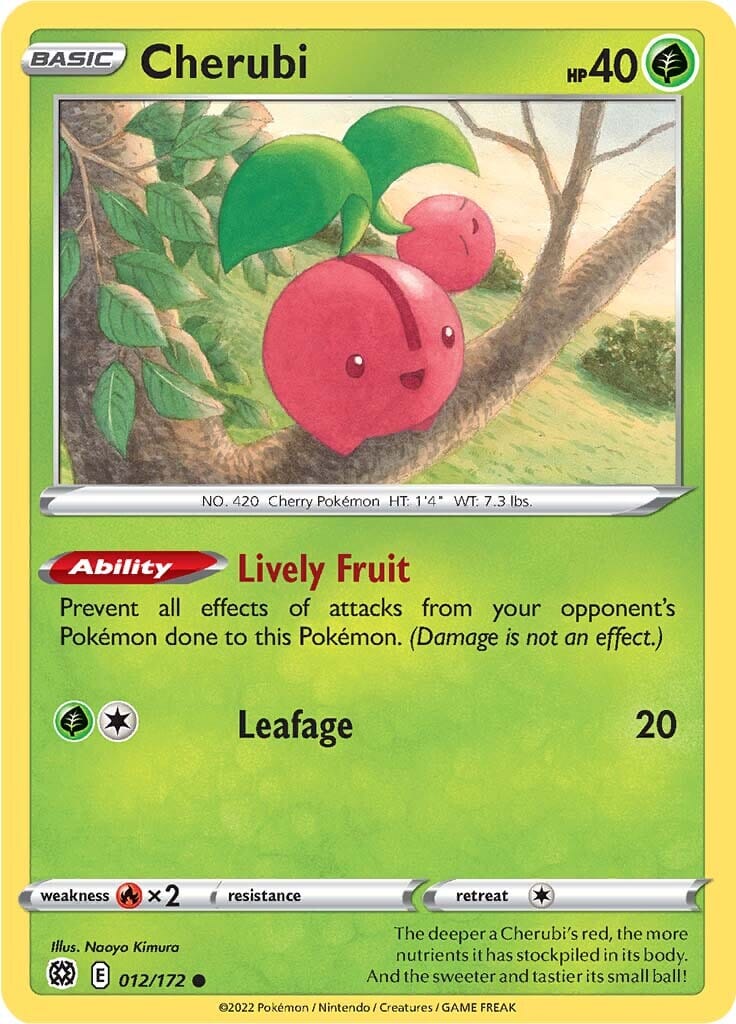 Cherubi (012/172) [Sword & Shield: Brilliant Stars] Pokemon Single Pokémon  | Multizone: Comics And Games