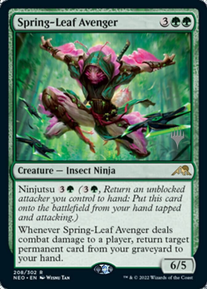 Spring-Leaf Avenger (Promo Pack) [Kamigawa: Neon Dynasty Promos] MTG Single Magic: The Gathering  | Multizone: Comics And Games