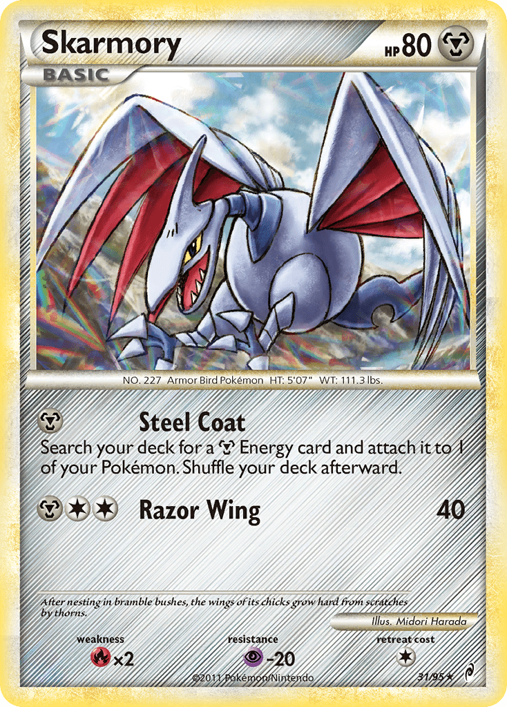 Skarmory (31/95) [HeartGold & SoulSilver: Call of Legends] Pokemon Single Pokémon  | Multizone: Comics And Games