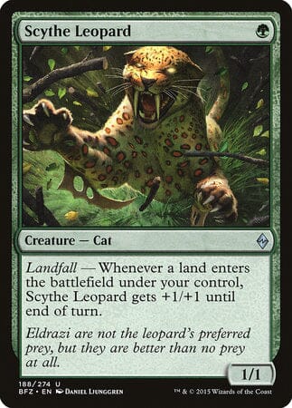Scythe Leopard [Battle for Zendikar] MTG Single Magic: The Gathering  | Multizone: Comics And Games
