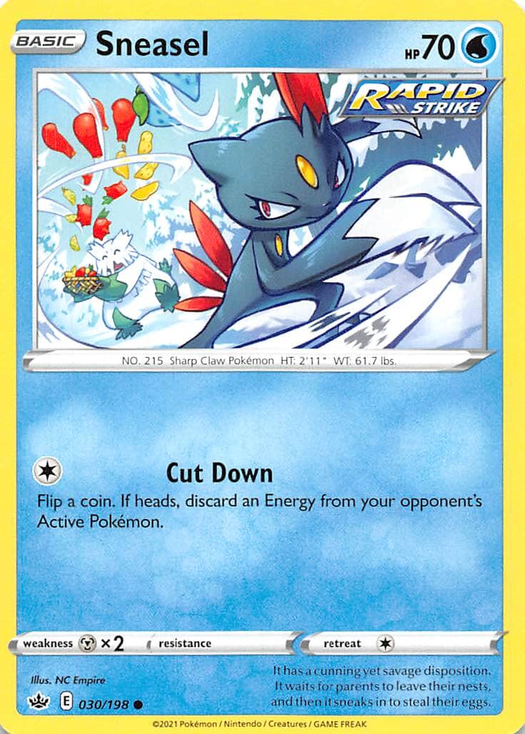 Sneasel (030/198) [Sword & Shield: Chilling Reign] Pokemon Single Pokémon  | Multizone: Comics And Games