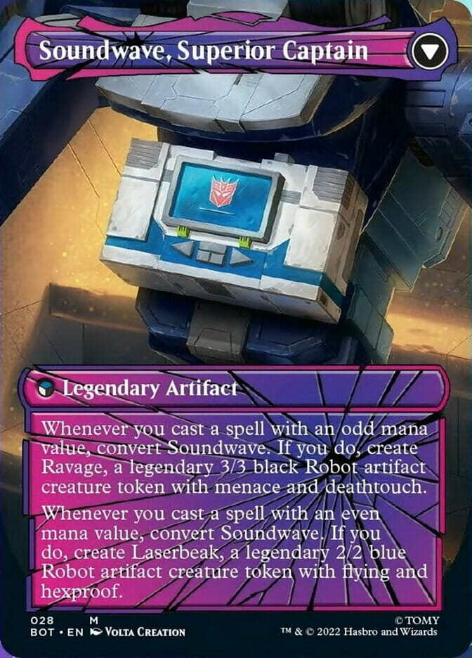 Soundwave, Sonic Spy // Soundwave, Superior Captain (Shattered Glass) [Universes Beyond: Transformers] MTG Single Magic: The Gathering  | Multizone: Comics And Games