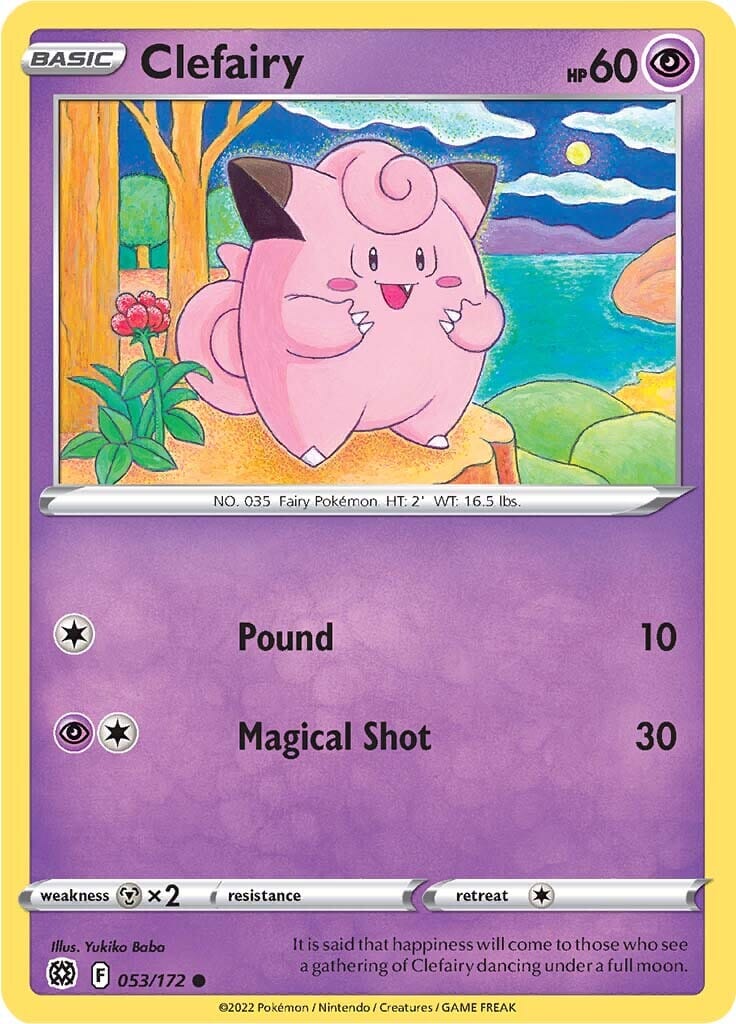 Clefairy (053/172) [Sword & Shield: Brilliant Stars] Pokemon Single Pokémon  | Multizone: Comics And Games