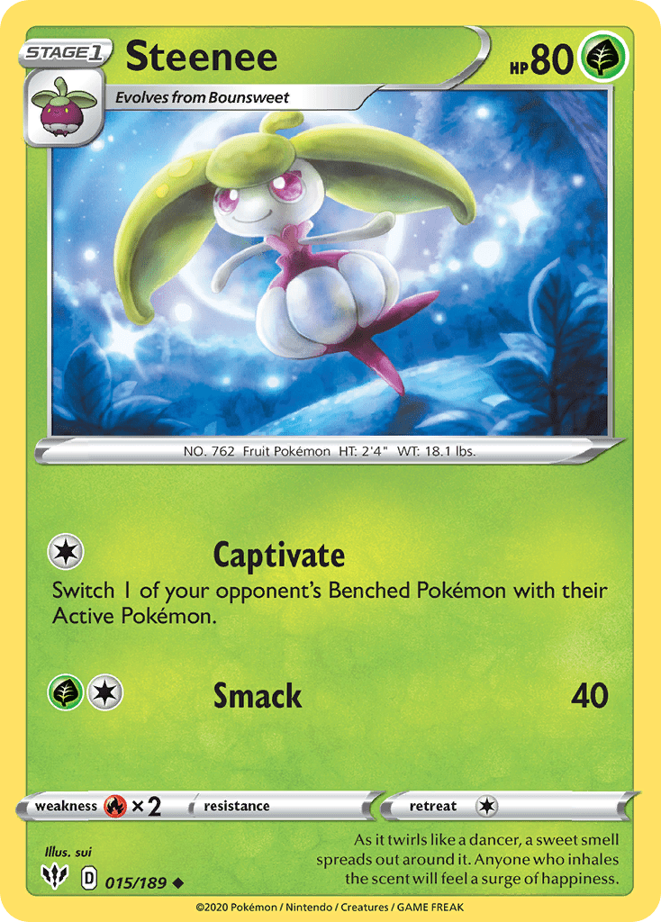 Steenee (015/189) [Sword & Shield: Darkness Ablaze] Pokemon Single Pokémon  | Multizone: Comics And Games