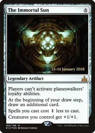 The Immortal Sun [Rivals of Ixalan Promos] MTG Single Magic: The Gathering  | Multizone: Comics And Games