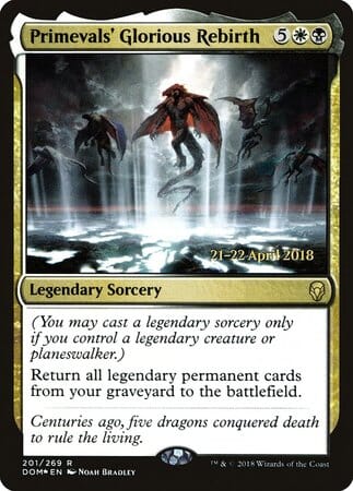 Primevals' Glorious Rebirth [Dominaria Promos] MTG Single Magic: The Gathering  | Multizone: Comics And Games