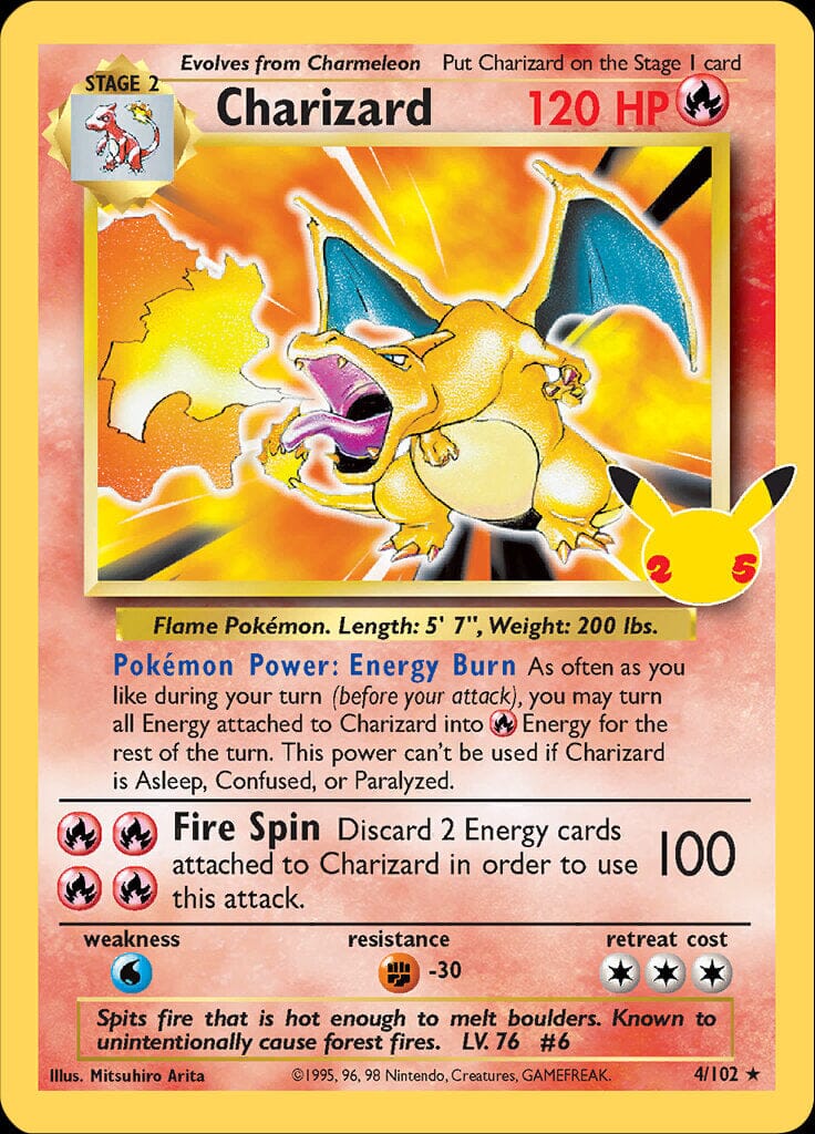 Charizard (4/102) [Celebrations: 25th Anniversary - Classic Collection] Pokemon Single Pokémon  | Multizone: Comics And Games