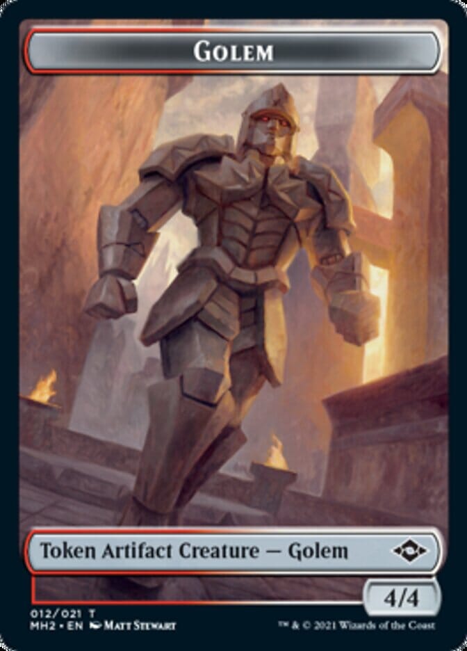 Golem Token // Treasure Token (#21) [Modern Horizons 2 Tokens] MTG Single Magic: The Gathering  | Multizone: Comics And Games