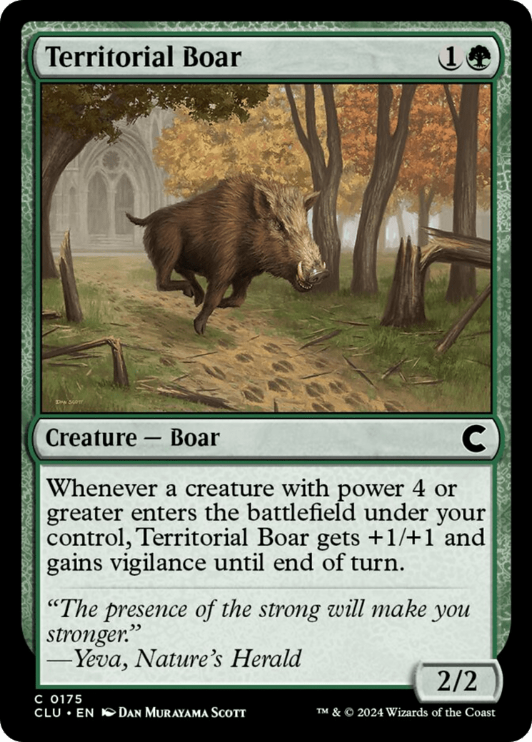Territorial Boar [Ravnica: Clue Edition] MTG Single Magic: The Gathering  | Multizone: Comics And Games