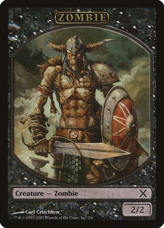 Zombie Token [Tenth Edition Tokens] MTG Single Magic: The Gathering  | Multizone: Comics And Games
