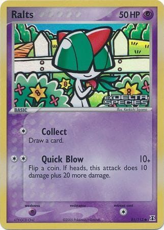 Ralts (81/113) (Stamped) [EX: Delta Species] Pokemon Single Pokémon  | Multizone: Comics And Games