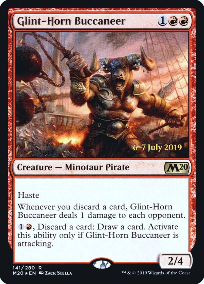 Glint-Horn Buccaneer [Core Set 2020 Prerelease Promos] MTG Single Magic: The Gathering  | Multizone: Comics And Games
