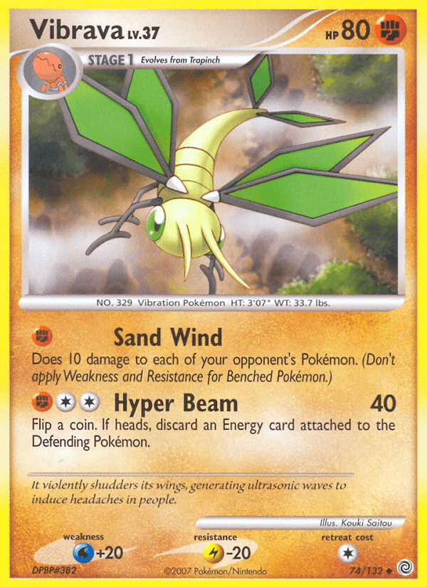 Vibrava (74/132) [Diamond & Pearl: Secret Wonders] Pokemon Single Pokémon  | Multizone: Comics And Games