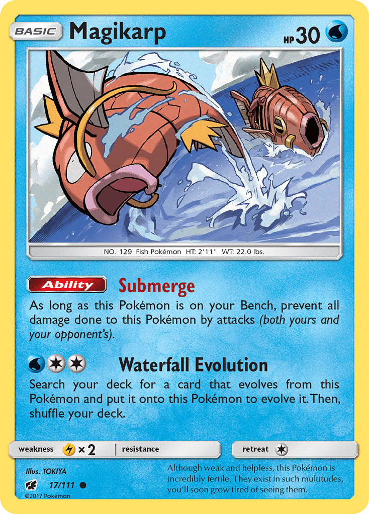 Magikarp (17/111) [Sun & Moon: Crimson Invasion] Pokemon Single Pokémon  | Multizone: Comics And Games