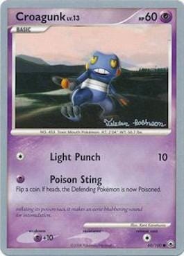 Croagunk LV.13 (60/100) (Intimidation - Tristan Robinson) [World Championships 2008] Pokemon Single Pokémon  | Multizone: Comics And Games