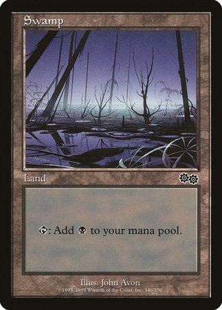 Swamp (340) [Urza's Saga] MTG Single Magic: The Gathering  | Multizone: Comics And Games