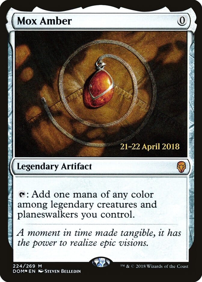 Mox Amber [Dominaria Prerelease Promos] MTG Single Magic: The Gathering  | Multizone: Comics And Games