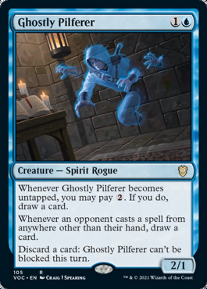 Ghostly Pilferer [Innistrad: Crimson Vow Commander] MTG Single Magic: The Gathering  | Multizone: Comics And Games