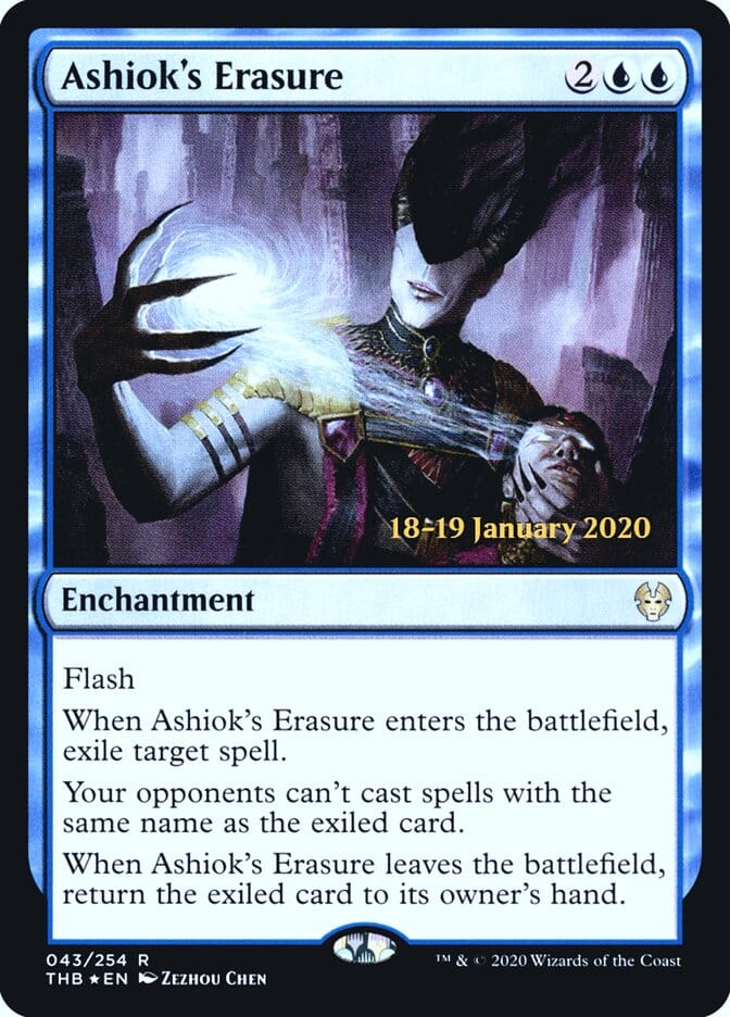 Ashiok's Erasure [Theros Beyond Death Prerelease Promos] MTG Single Magic: The Gathering  | Multizone: Comics And Games